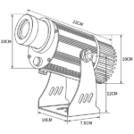 40Watts – Flagship Series – Waterproof Model (IP67) Gobo Projector - FlagshipOutdoor Series - jiaxing-huanyu.com