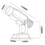 60Watts -indoor series Gobo Projector - Indoor Series - jiaxing-huanyu.com