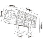1000Watts – Outdoor High-Power Series Waterproof Model (IP67) Gobo Projector - Outdoor High-Power Series - jiaxing-h...