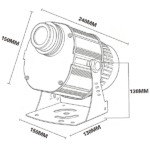 150Watts – Industrial Series Waterproof Model (IP67) Gobo Projector - IndustrialSafety Series - jiaxing-huanyu.com